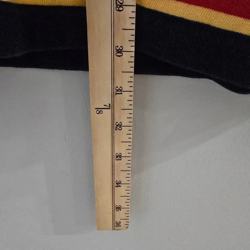 Brooks Brothers Mens XXL Striped Rugby Shirt Long‎ Sleeve Navy Red Yellow Cotton